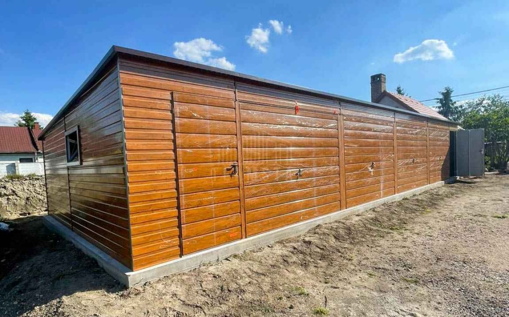Garaż blaszany 16x5 m - 4x brama uchylna - 3x okno - 2x drzwi  TS1326 Jastrowie - zdjęcie 7