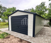 Garaż blaszany 4x5m -  brama uchylna - 2x okno - drzwi - rynny SO117 Słupsk - zdjęcie 2