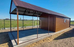 Garaż blaszany 3x5 - Brama uchyl drzwi okno  rynny dach dwuspad PLG122 Olsztyn - zdjęcie 6