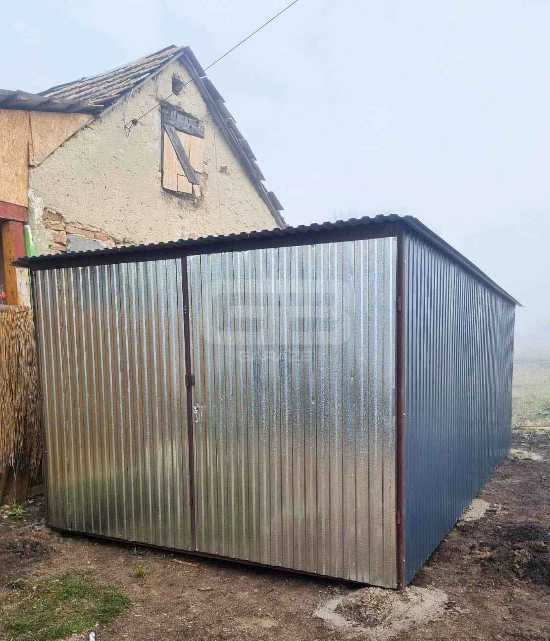 Garaż blaszany 3x5 Brama ocynk - spad w tył GB142 Koszalin - zdjęcie 6