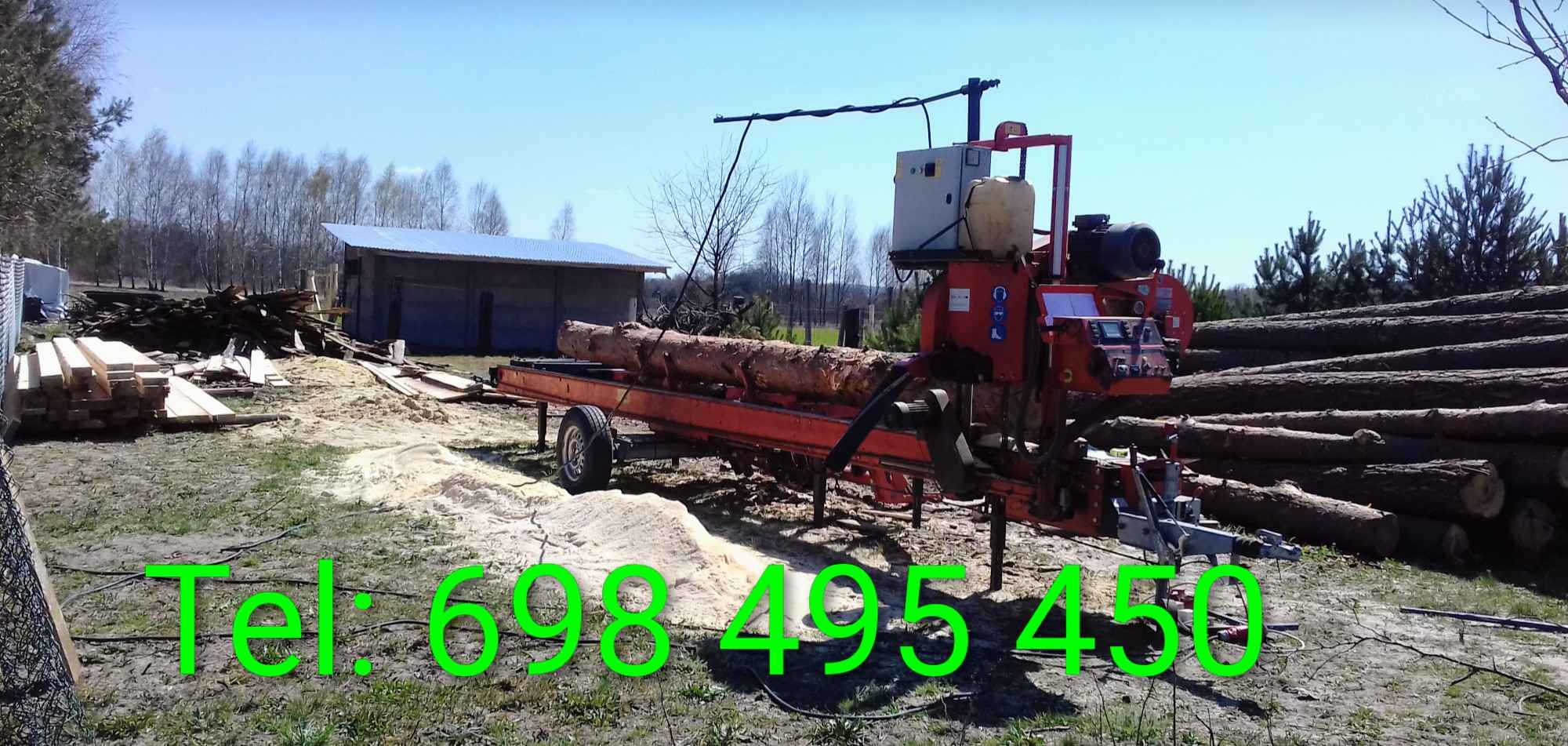 Tartak Mobilny Trak Taśmowy Przejezdny Obwoźny Opoczno - zdjęcie 1