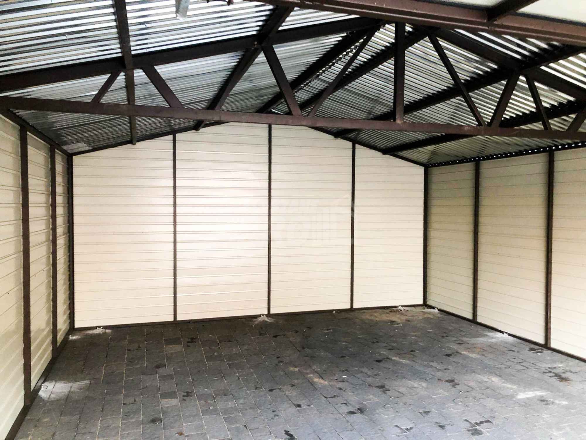 Garaż blaszany 5x7 Brama  Antracyt  Dach dwuspadowy GP103 Drawsko Pomorskie - zdjęcie 7