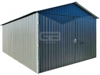 Garaż blaszany 3x6m - wolnstojący brama dwuskrzydłowa dwuspadowy GB155