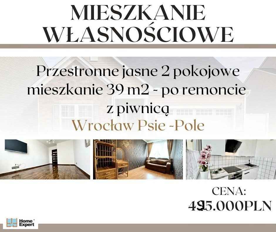 2pok, 39met, okolice Poleskiej PO REMONCIE/PIWNICA (Wrocław) Psie Pole - zdjęcie 8