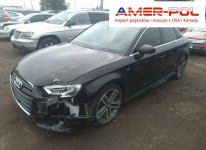 Audi A3 2017, 2.0L, 4x4, uszkodzony przód