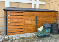 Schowek - domek ogrodowy 2,5x4m + wiata 1,5 m drzwi rynny dach TS1154 Przemyśl - zdjęcie 4