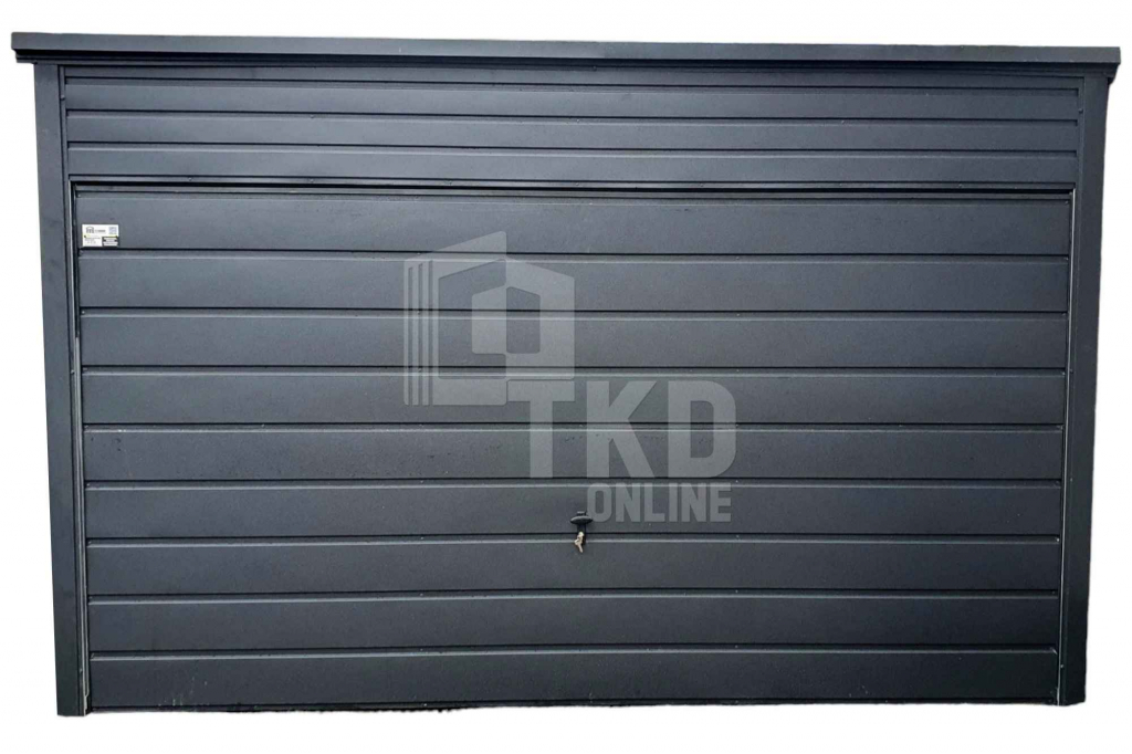 Garaż Blaszany 4x7 Brama Uchylna Antracyt dach spad w tył TKD197 Bydgoszcz - zdjęcie 1
