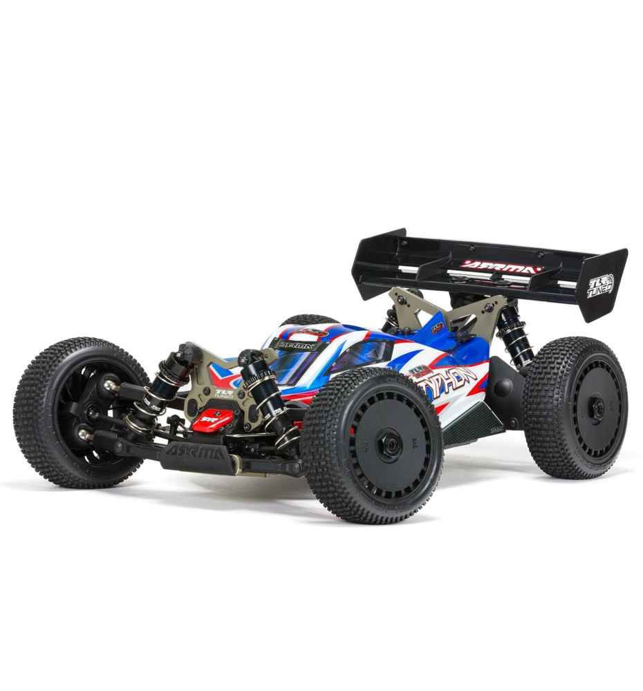 Arrma 1/8 TYPHON 6S TLR Tuned 4X4 RTR Brushless Buggy, Red/Blue Bemowo - zdjęcie 1