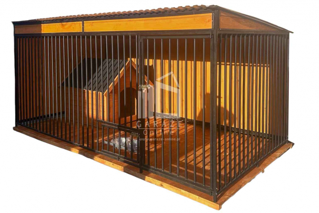 Kojec dla Psów 4x2m Podłoga uchwyt na Miski - Wiatrołap ściany  ID603 Zakopane - zdjęcie 1