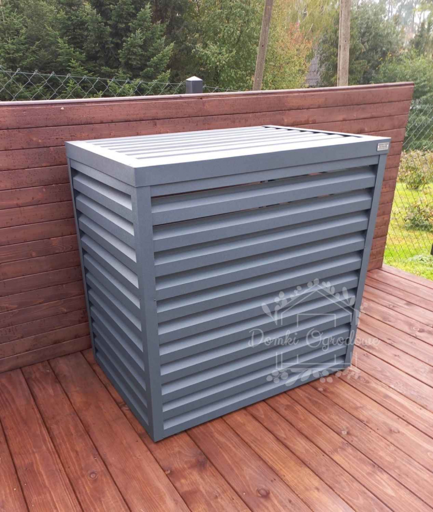 Osłona klimatyzatora - pompy ciepła 90x50x130 cm antracyt ID462 Międzyrzecz - zdjęcie 3