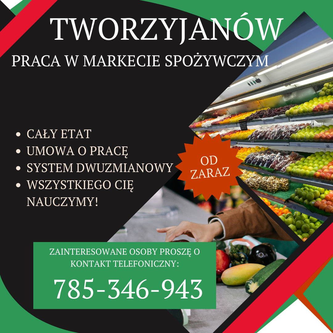 Praca w markecie, Dino Polska S.A. Tworzyjanów Tworzyjanów - zdjęcie 1