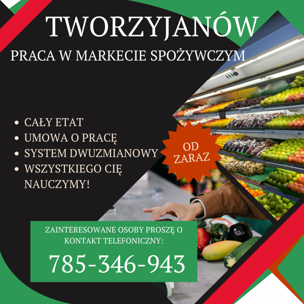 Praca w markecie, Dino Polska S.A. Tworzyjanów Tworzyjanów - zdjęcie 1