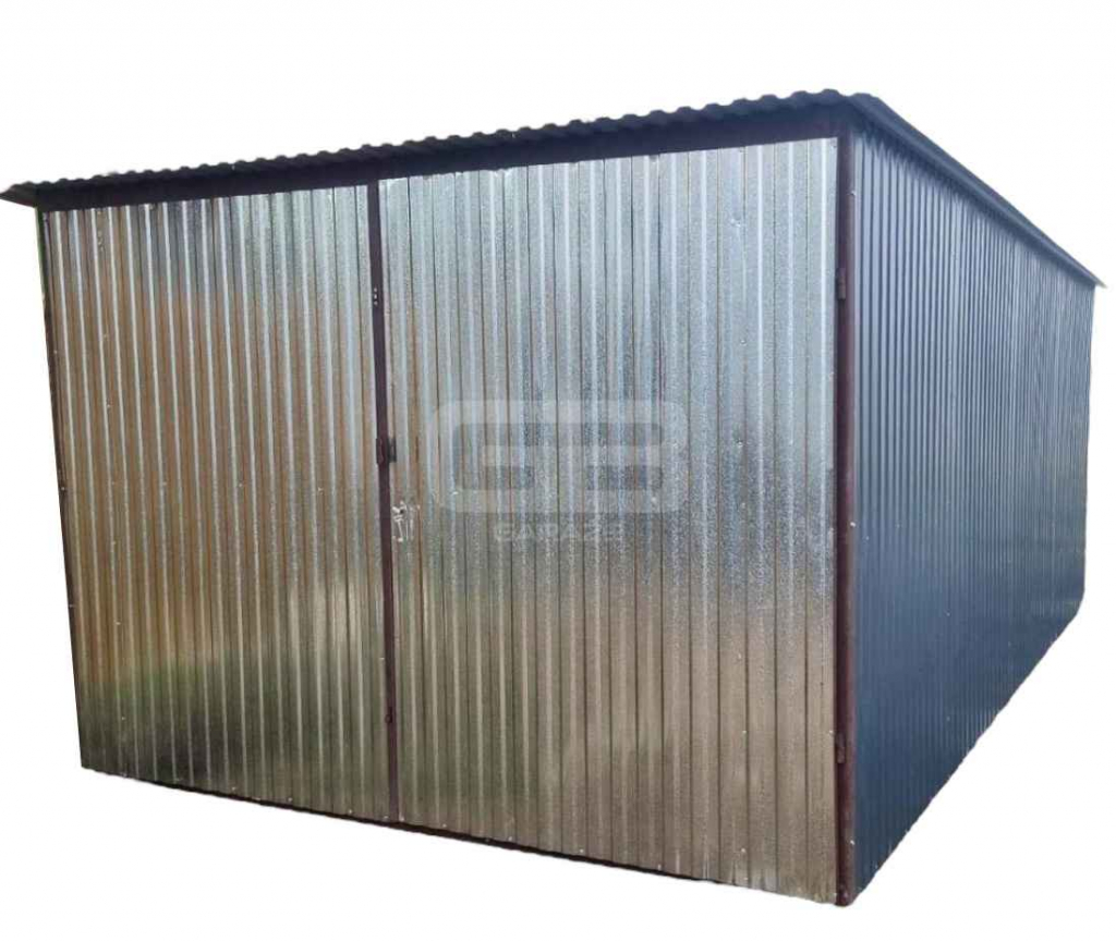 Garaż blaszany 3x5 Brama ocynk - spad w tył GB142 Koszalin - zdjęcie 1