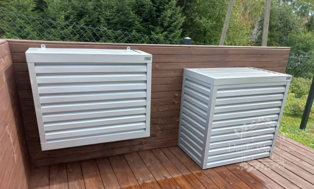 Osłona klimatyzatora - pompy ciepła 70x40x130 cm biały ID453 Łańcut - zdjęcie 9