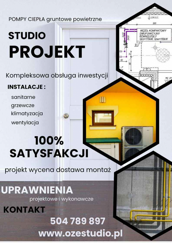INSTALACJE POMPY USŁUGI KLIMATYZACJA PROJEKT WYKONANIE OZE BIAŁYSTOK Białystok - zdjęcie 1