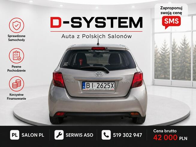 Toyota Yaris 2015 Salon Polska 39TYS KM GWARANCJA serwis ASO Białystok - zdjęcie 5