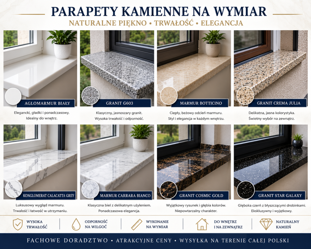 Parapety kamienne na wymiar Przemyśl - zdjęcie 1