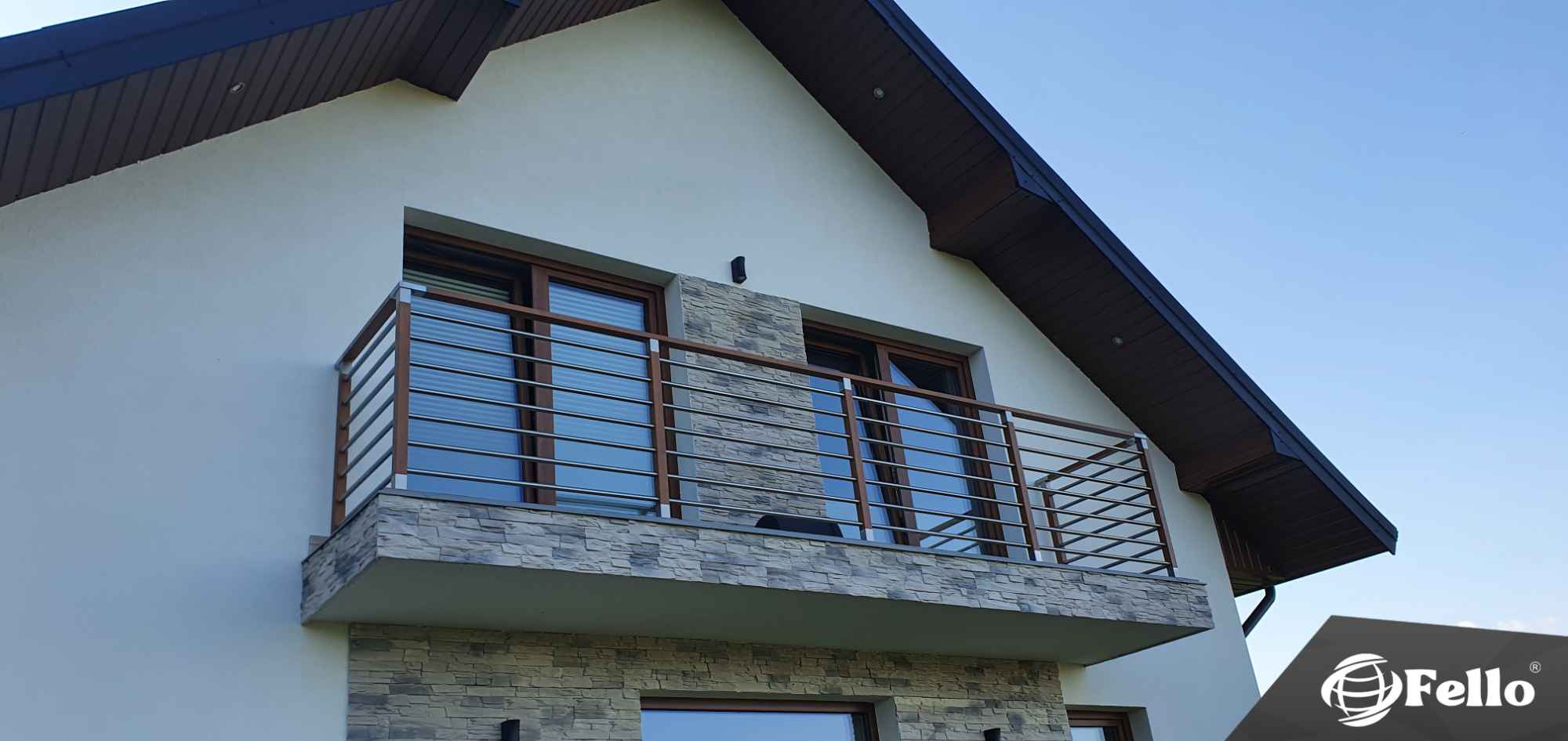 Balustrada tarasowa Fello STANDARD balkon taras aluminium barierka Mogilany - zdjęcie 1