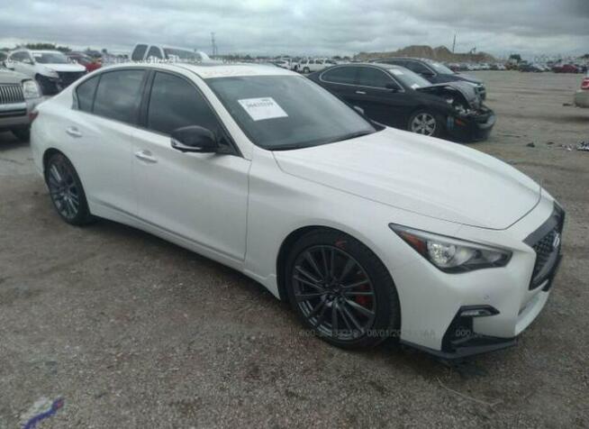 Infiniti Q50 2021, 3.0L, RED SPORT 400, po gradobiciu Warszawa - zdjęcie 2