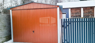 Garaż Blaszany 3x5 - Brama uchylna - jasny brąz dach dwuspadowy BL174 Piła - zdjęcie 2