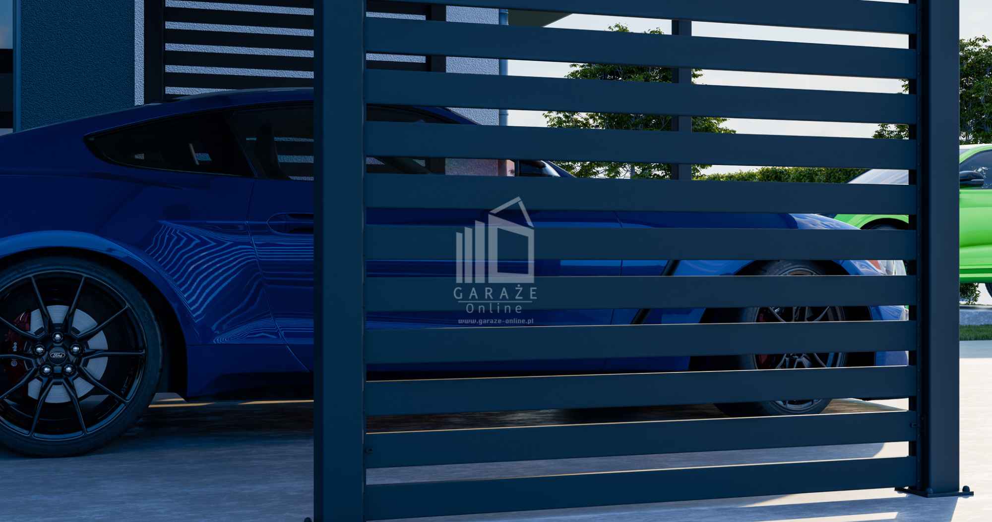 CarPort PREMIUM - Wiata samochodowa 5x5 Antracyt Zabudowa - ID960 Tczew - zdjęcie 4