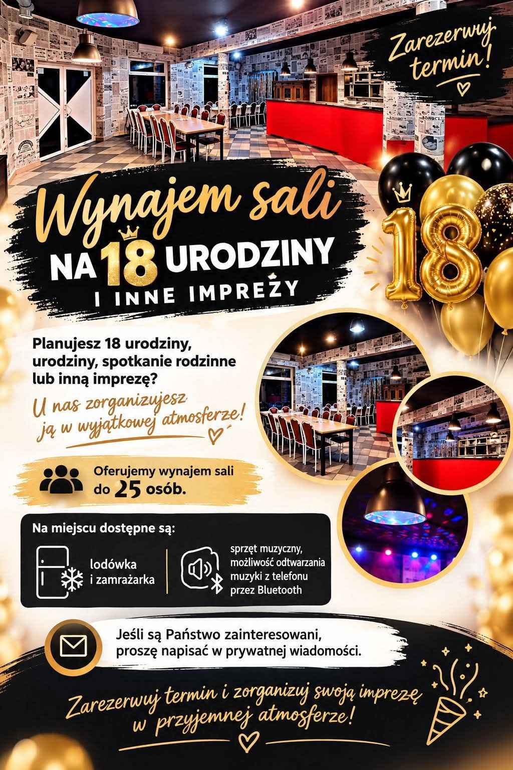 Wynajem sali na imprezę Psie Pole - zdjęcie 1