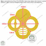 Zasuwka do Ula Koniczyna, Zamknięcie wylotka okrągłego, średnica 4,9cm Jaśliska - zdjęcie 7
