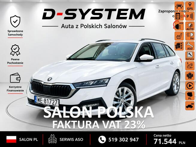 Škoda Octavia 2023Tylko Salon Polska 1Właściciel  ledy ASO Białystok - zdjęcie 1