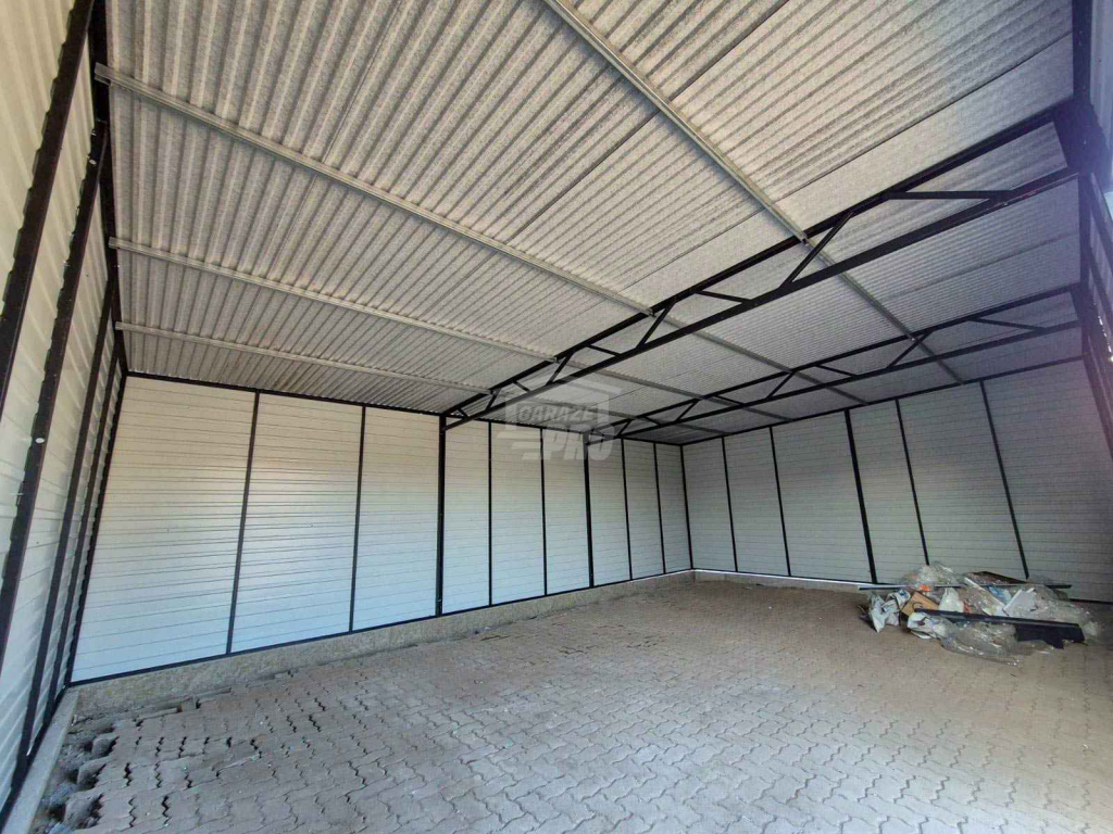 Garaż blaszany - hala magazynowa 9x6m Otwór dach GP571 Sopot - zdjęcie 5