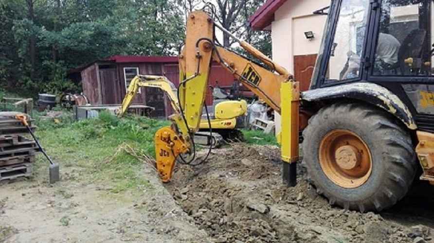 Prace ziemne,usługi koparką, wykopy, wozidło, wiertnica Sanok - zdjęcie 1