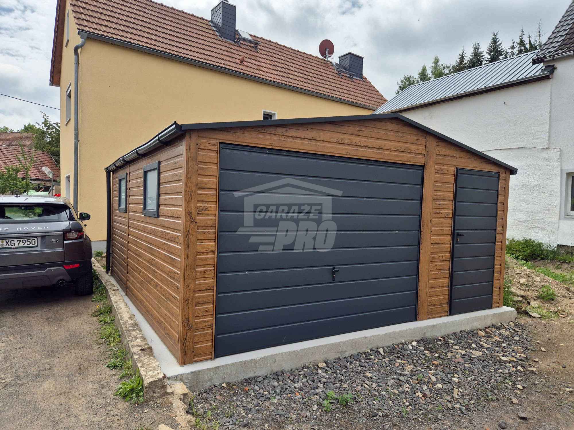 Garaż blaszany 4,5x5 - brama - drzwi - 2x okno Dach rynny GP632 Zamość - zdjęcie 4