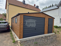 Garaż blaszany 4,5x5 - brama - drzwi - 2x okno Dach rynny GP632 Zamość - zdjęcie 4