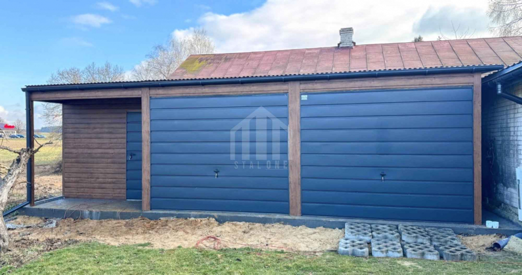 Garaż blaszany 9x4,5m + wnęka - 2x brama drzwi 2x okno rynna SO140 Elbląg - zdjęcie 4