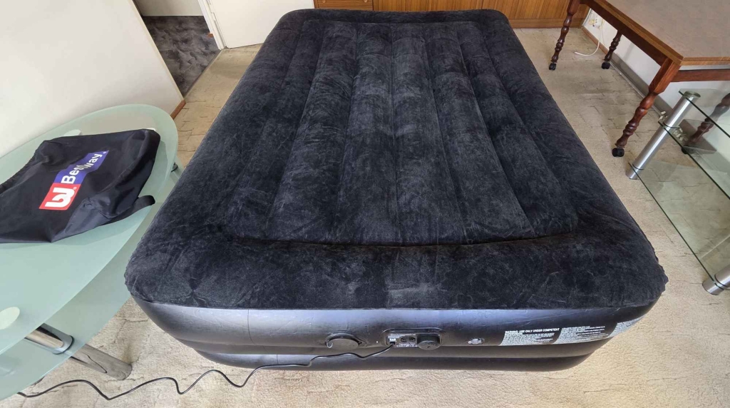 Materac dmuchany 200x150x50 cm z pompką elektryczną Mokotów - zdjęcie 1
