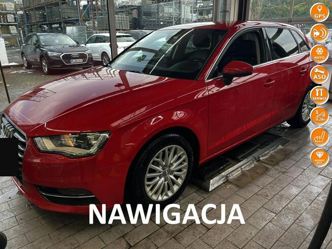 AUDI A3 2.0 TDI 185km skóra NAVI led PDC serwis BEZWYPADEK 2016 FV23% Tychy - zdjęcie 1