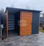 Schowek - domek ogrodowy 2x2m + wiata 1m - Drzwi - okno  dach  GP516 Otwock - zdjęcie 5