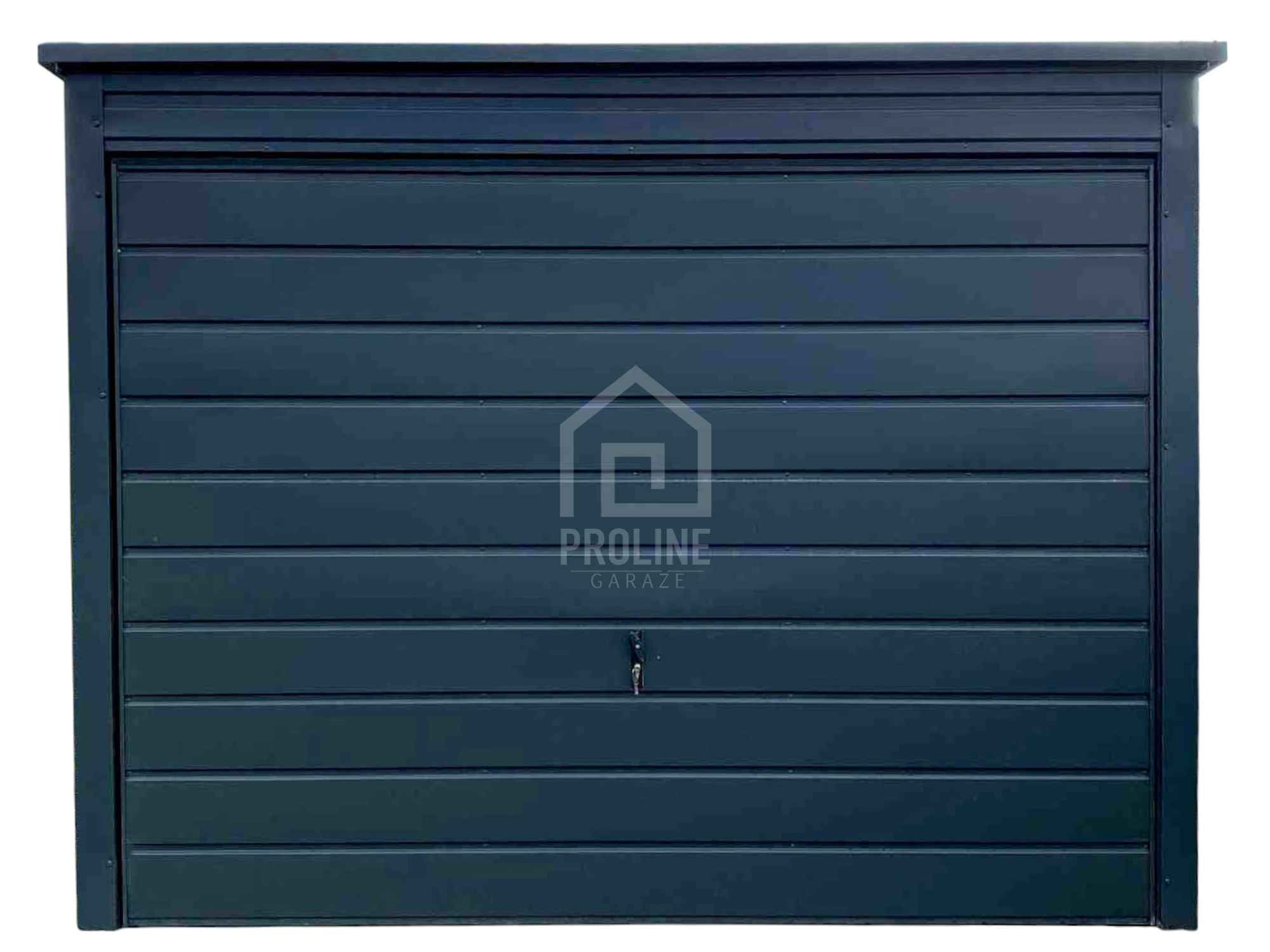 Garaż blaszany 3x6m Brama uchylna - antracyt - dach spad w tył  PLG161 Kalwaria Zebrzydowska - zdjęcie 1