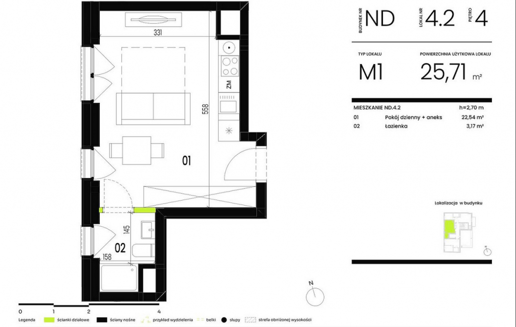 Piekna kawalerka w topowej lokalizacji idealna pod wynajem Wrocław - zdjęcie 3