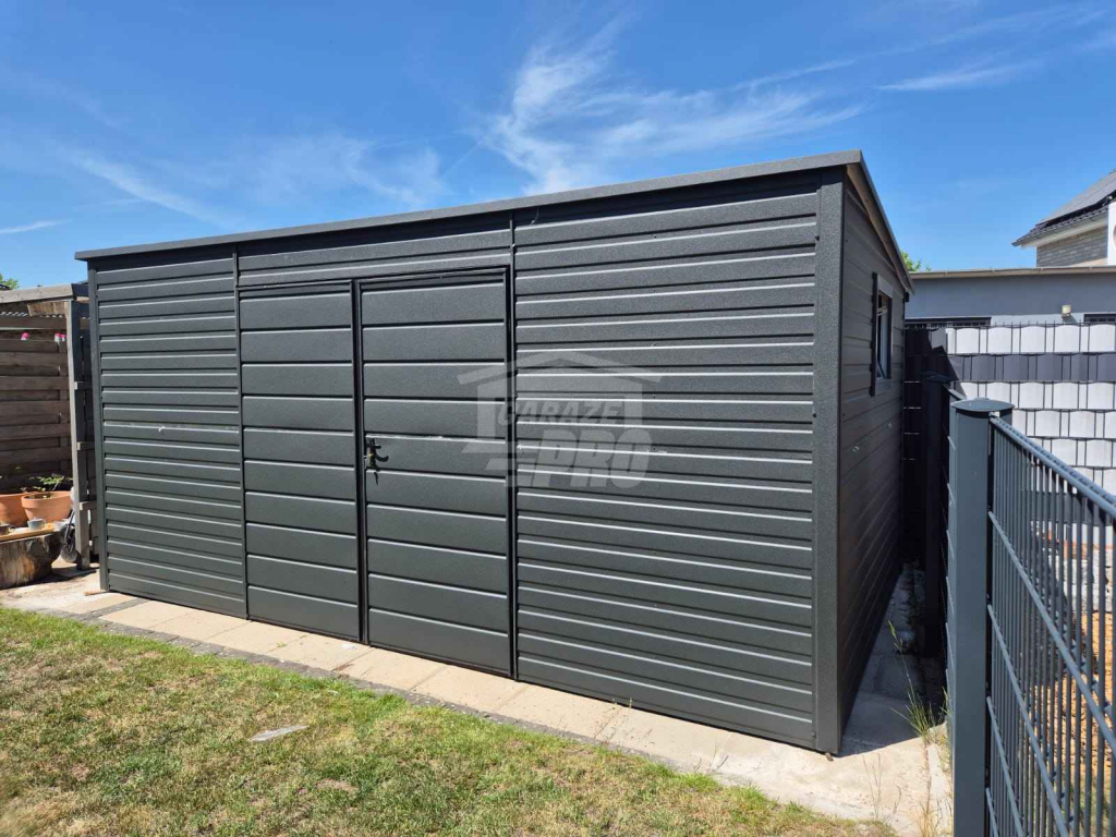 Schowek - Domek Ogrodowy 5x2m - Brama - okno dach spad w tył GP618 Szczecinek - zdjęcie 2