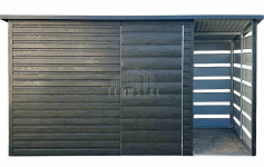 Schowek - domek ogrodowy 3x2m wiata 1m drzwi drewnopodobny dach TS1132