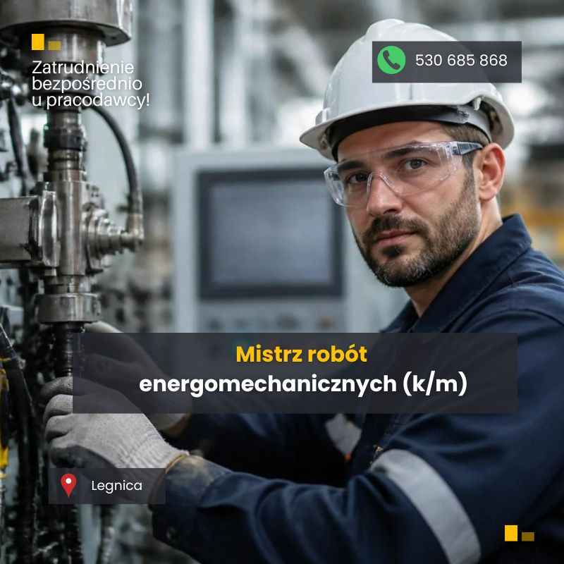 Mistrz Robót Energomechanicznych (m/k) Legnica - zdjęcie 1