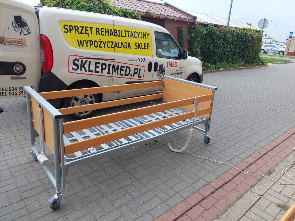 Łóżko rehabilitacyjne elektryczne na pilota wypożyczenie Warszawa Bemowo - zdjęcie 1