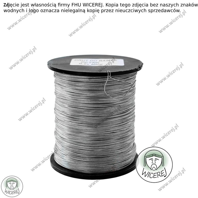 Drut pszczelarski do ramek 0,5mm - 0,5kg Ocynkowany ramki ule Jaśliska - zdjęcie 5