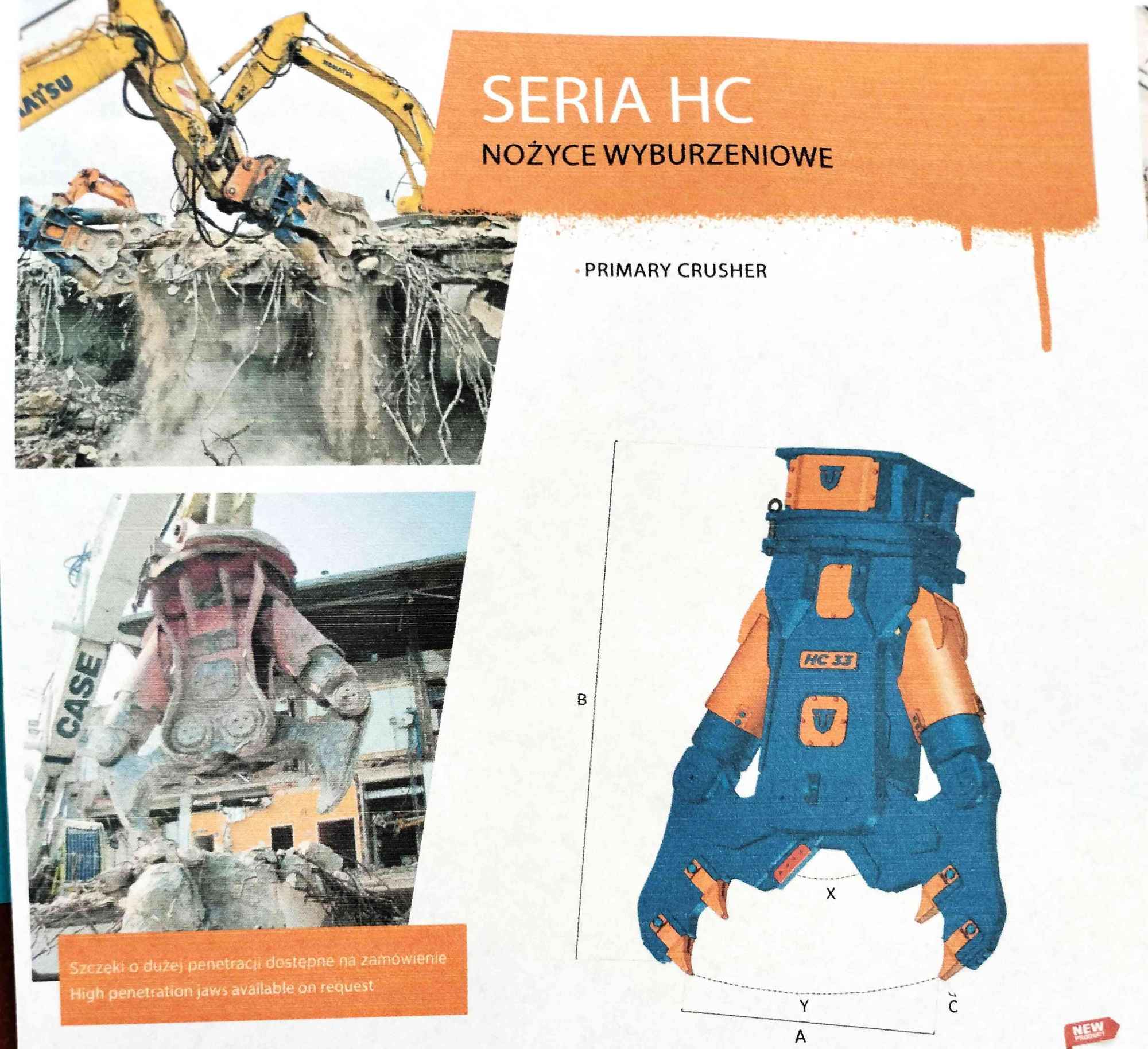 Nożyce Wyburzeniowe Obrotowe - Szczęki Tnąco - Kruszące HC20ND Stargard - zdjęcie 2