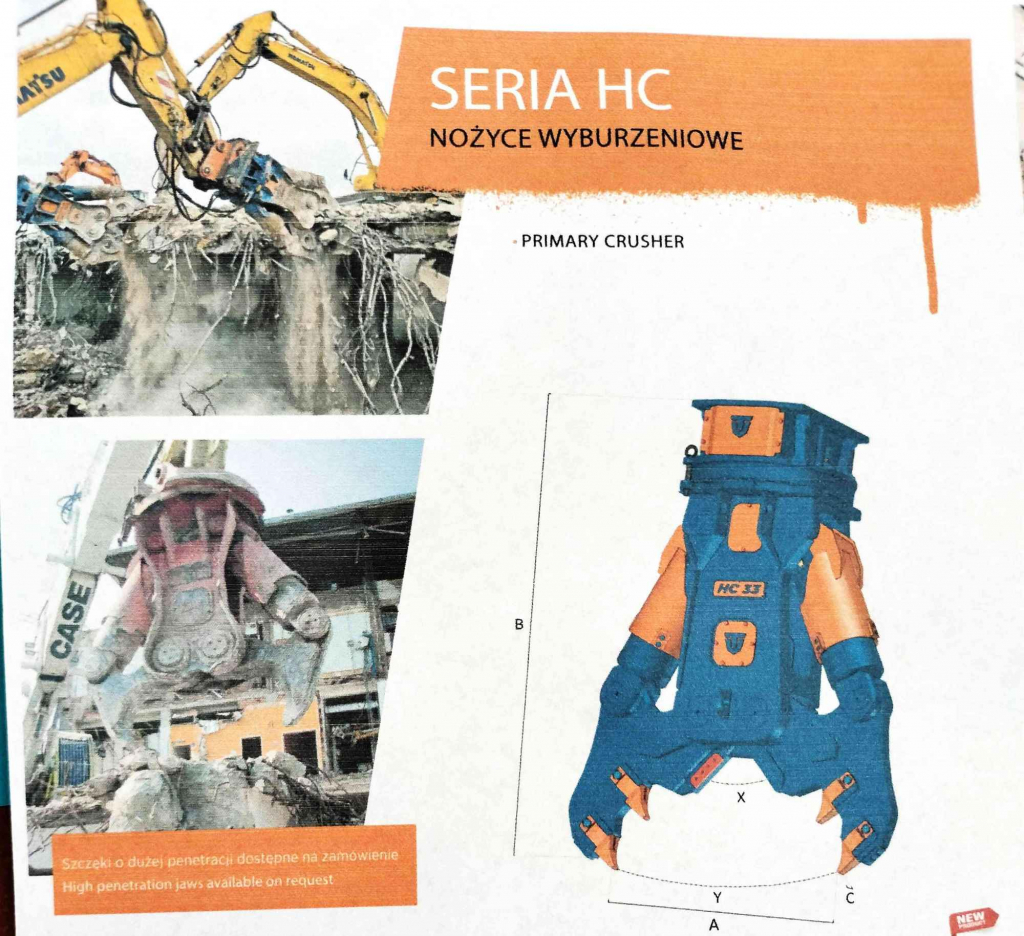 Nożyce Wyburzeniowe Obrotowe - Szczęki Tnąco - Kruszące HC20ND Stargard - zdjęcie 2