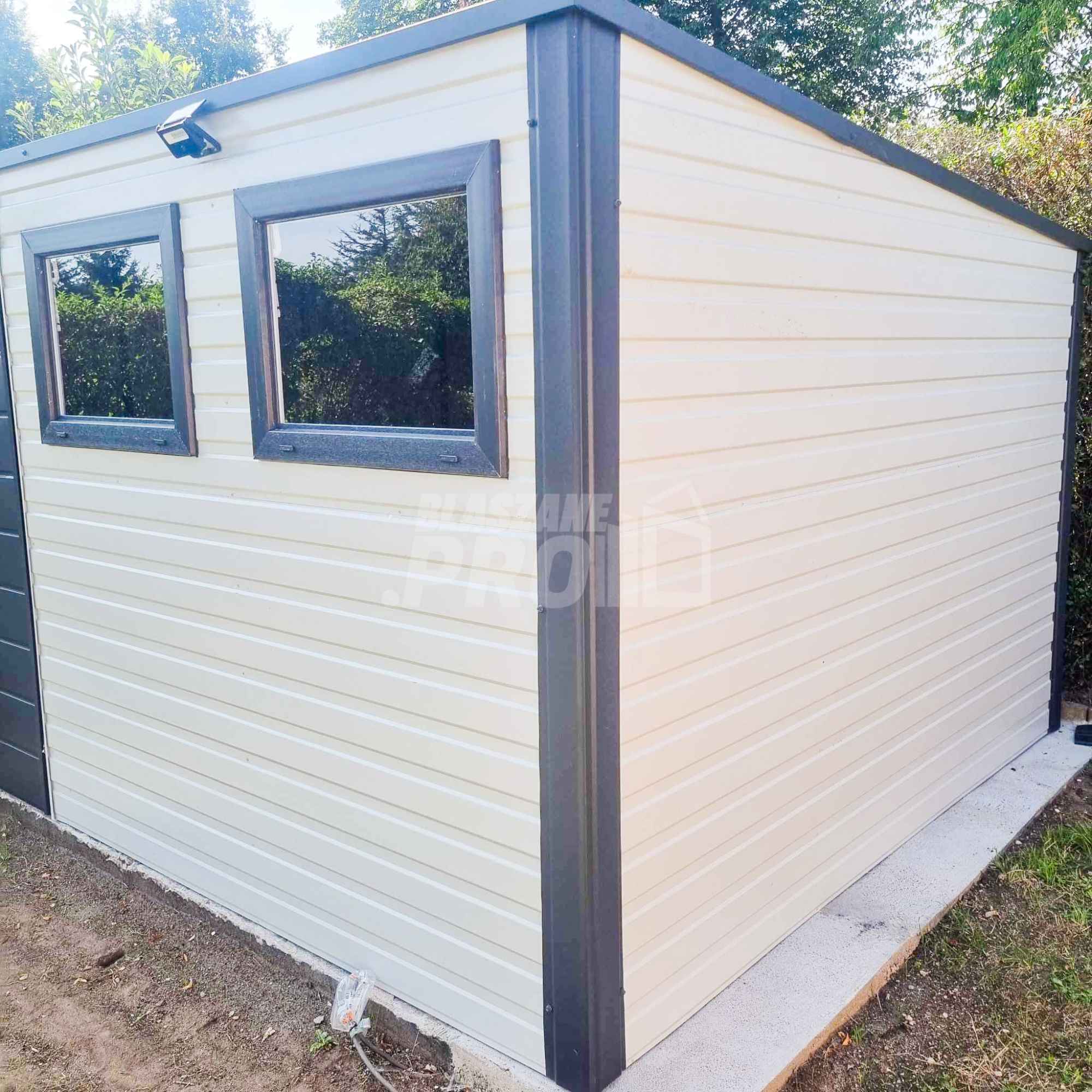 Schowek - domek ogrodowy 3,5x2,5m - drzwi 2x okno Biały antracyt GP426 Gryfice - zdjęcie 4