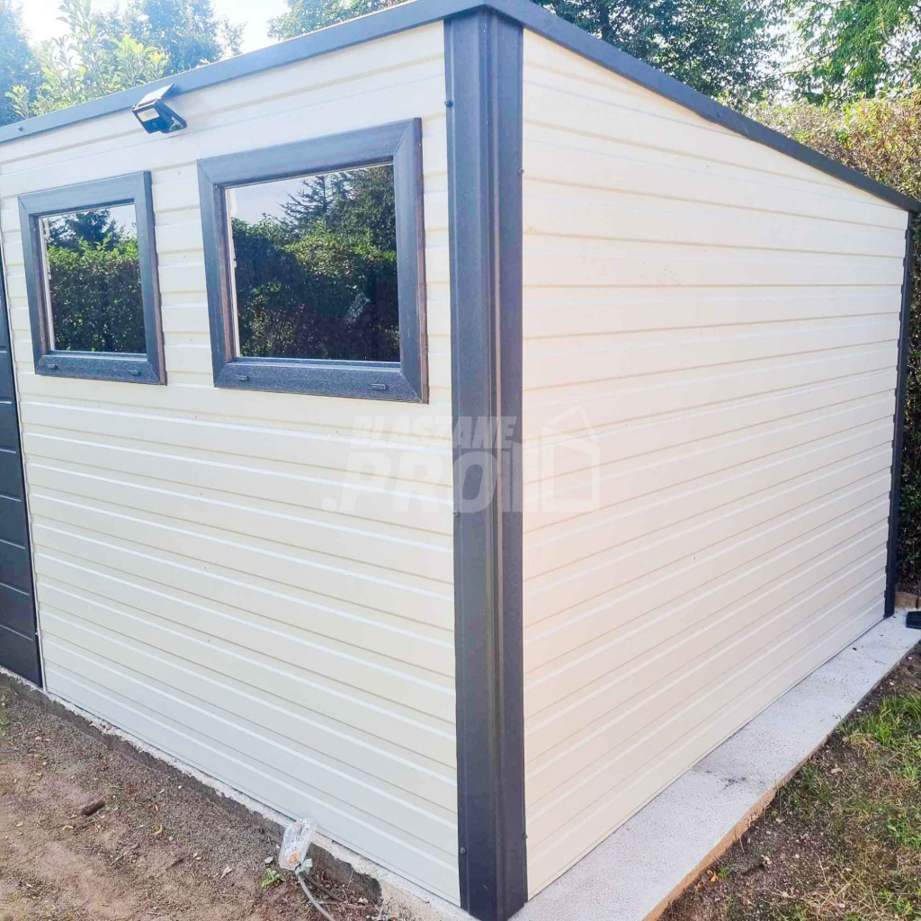 Schowek - domek ogrodowy 3,5x2,5m - drzwi 2x okno Biały antracyt GP426 Gryfice - zdjęcie 4