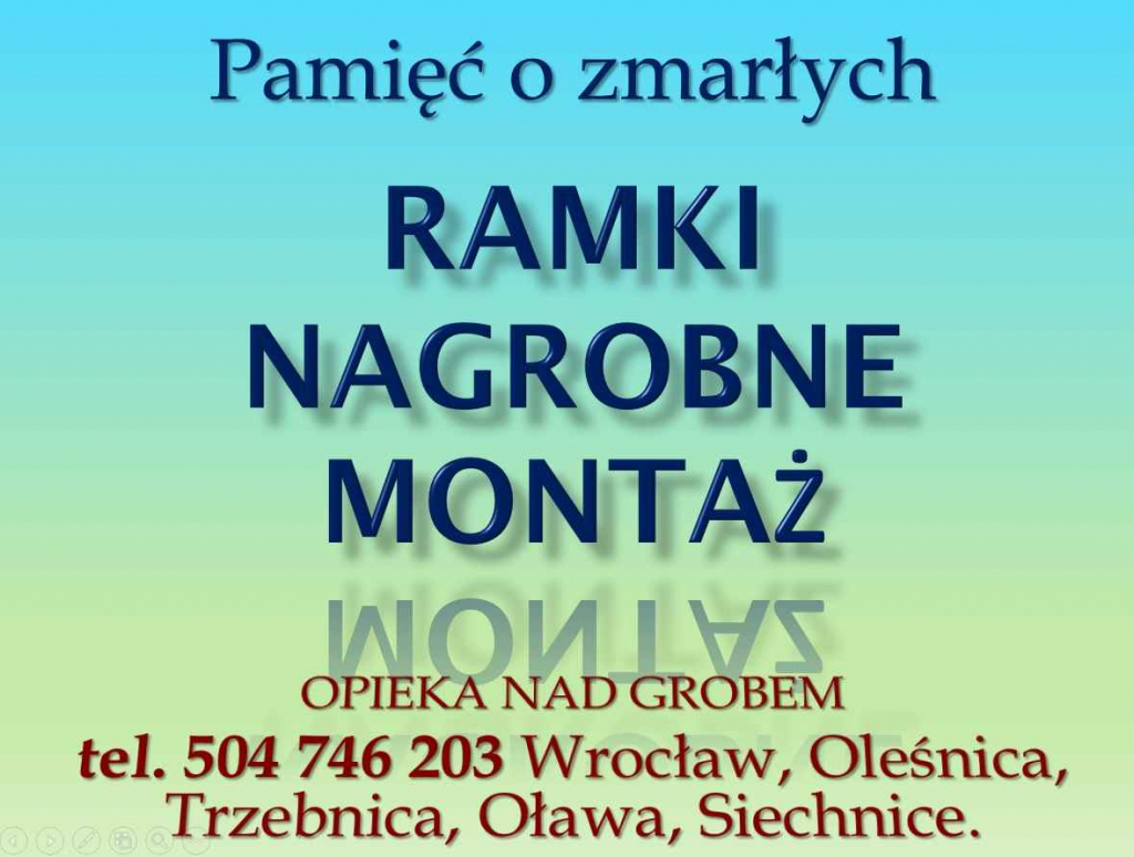 Skrzynka na grób, cena z montażem t. 504746203. Obudowa grobu, Wrocław Psie Pole - zdjęcie 4