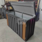 Zabudowa koszy na śmieci wiata obudowa 177x65x110 cm 3x120L GP710 Hajnówka - zdjęcie 3