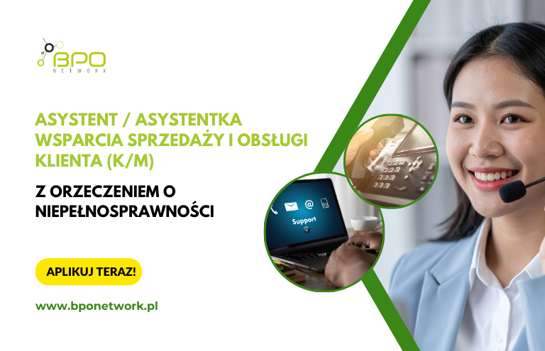 Asystent/ka wsparcia sprzedaży i obsługi klienta zdalnie (cała Polska) Śródmieście - zdjęcie 1